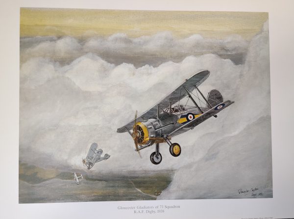 WW2 Biplane the Gloster Gladiator Print